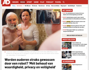 Artikel Wasrobot in AD Gorinchem